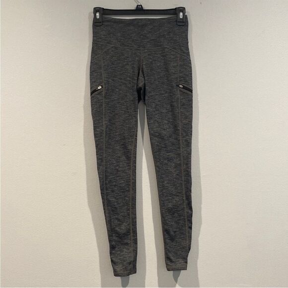 ATHLETA HEATHERED GRAY DRIFTER LEGGINGS SMALL - Picture 4 of 10